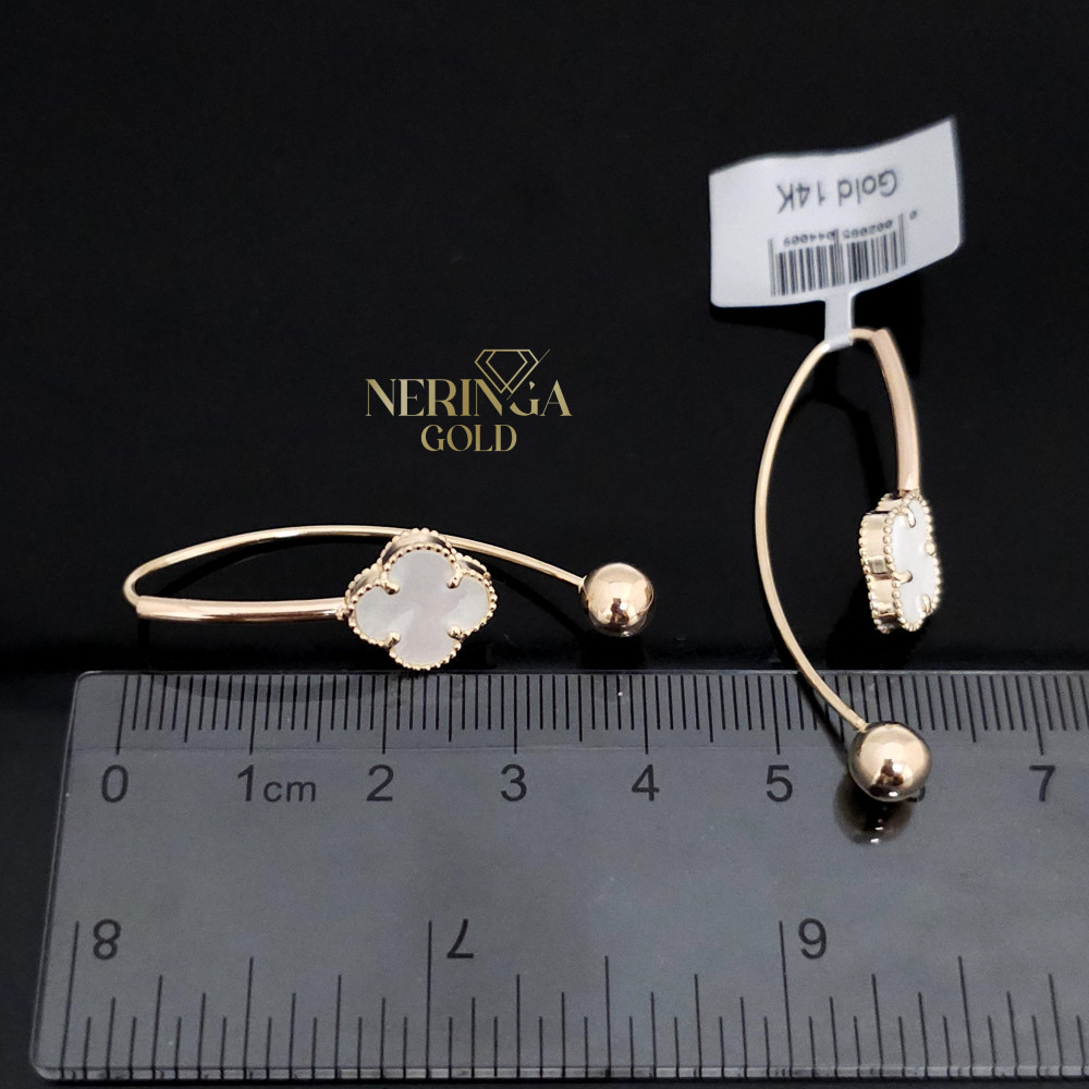 Rose gold earring #66211