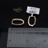 Rose gold earring #66219