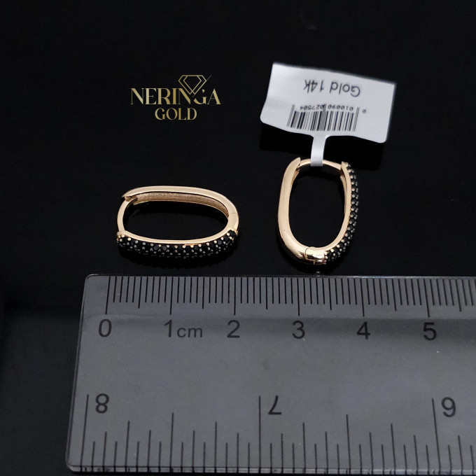Rose gold earring #66219