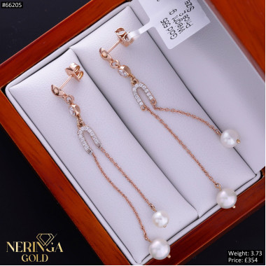 Rose gold earring #66205 Rose gold earring #66205