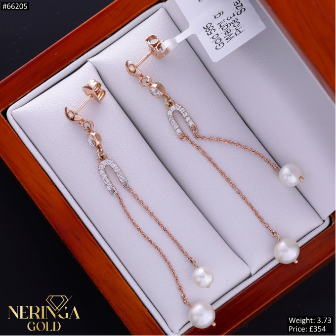 Rose gold earring #66205 Rose gold earring #66205