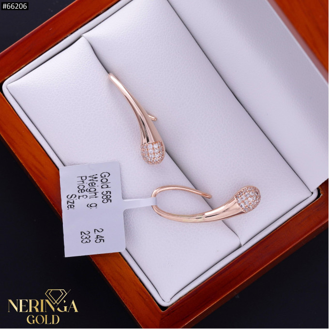 Rose gold earring #66206 Rose gold earring #66206
