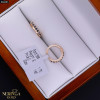 Rose gold hoop earrings #66883