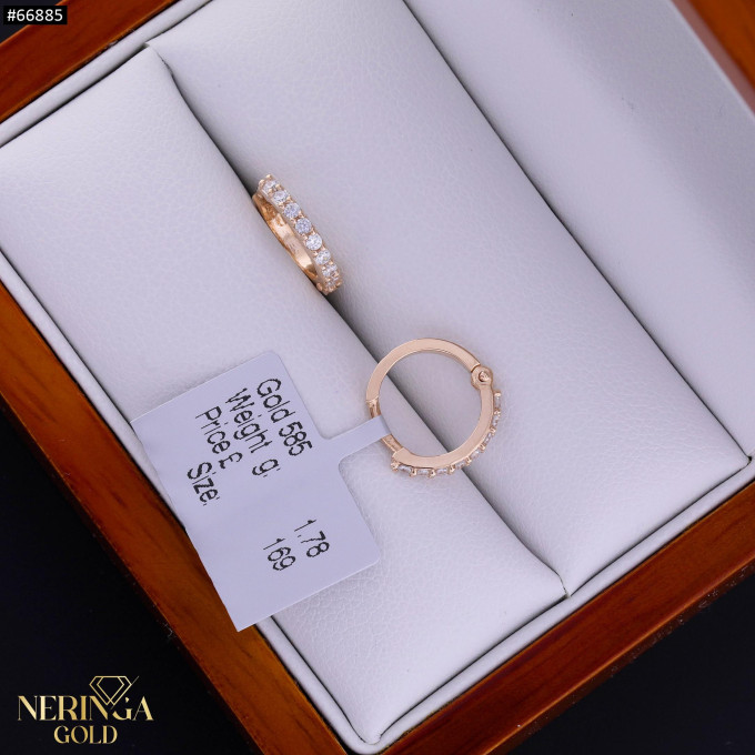 Rose gold hoop earrings #66885 Rose gold hoop earrings #66885