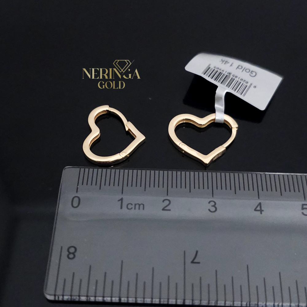 Rose gold earring #67160