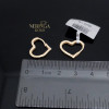 Rose gold earring #67160