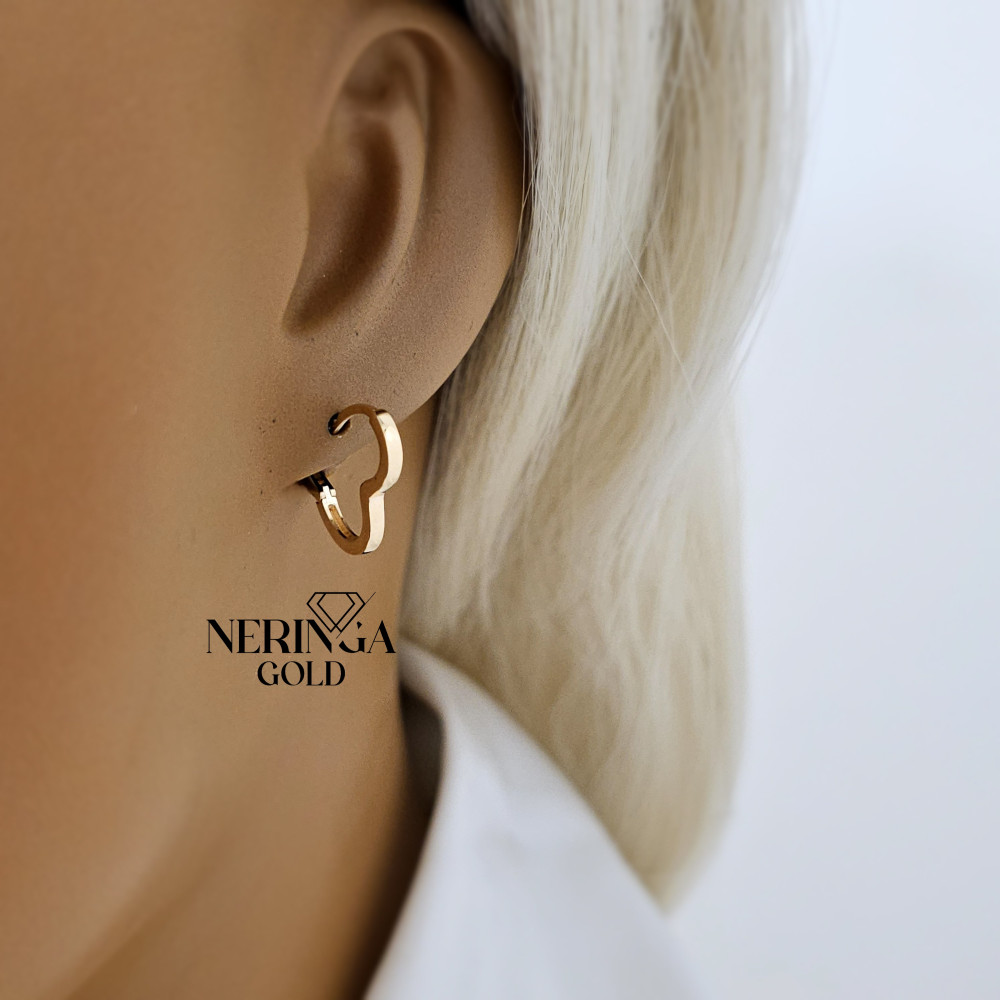 Rose gold earring #67160