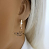 Rose gold earring #67349