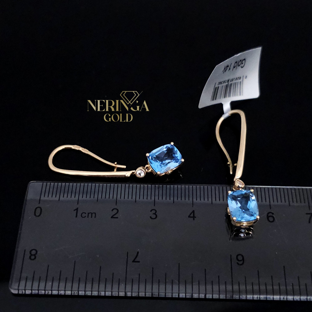 Rose gold earring #67347