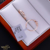 Rose gold hoop earrings #67378