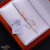 Rose gold hoop earrings #67387