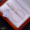 Rose gold hoop earrings #67388
