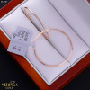 Rose gold hoop earrings #67389