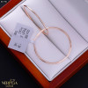 Rose gold hoop earrings #67391