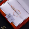 Rose gold hoop earrings #67399