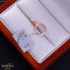 Rose gold hoop earrings #67403