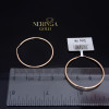 Rose gold hoop earrings #67390