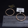 Rose gold hoop earrings #67397