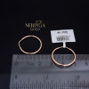 Rose gold hoop earrings #67393