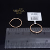 Rose gold hoop earrings #67398
