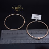 Rose gold hoop earrings #67382