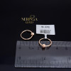 Rose gold hoop earrings #67385