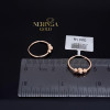 Rose gold hoop earrings #67378