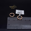 Rose gold hoop earrings #67403