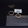 Rose gold hoop earrings #67400