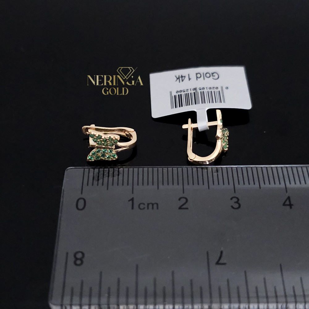 Rose gold children earrings #67487