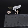Rose gold children earrings #67498