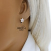 Rose gold children earrings #67498