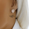 Rose gold children earrings #67497