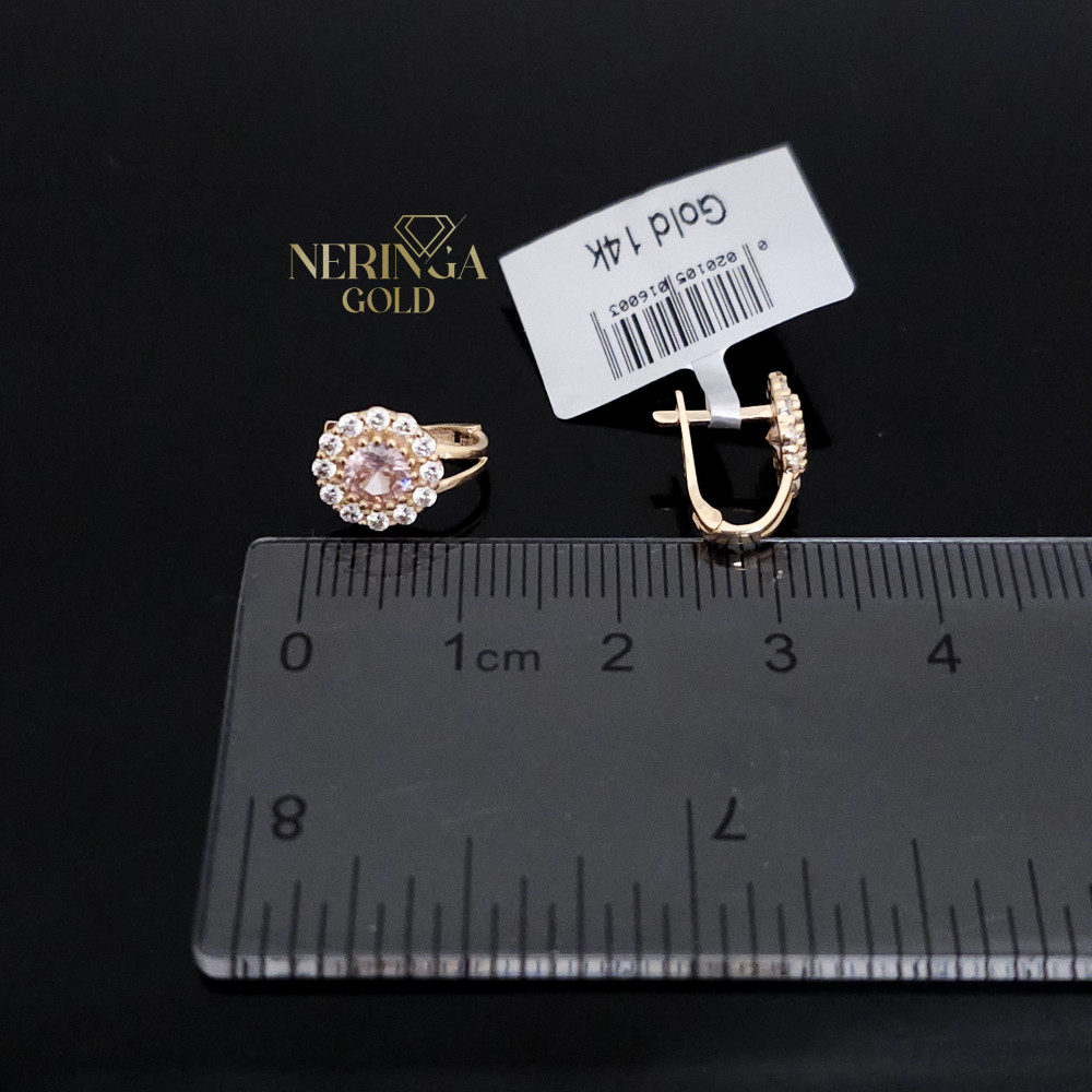 Rose gold children earrings #67503