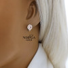 Rose gold children earrings #67503