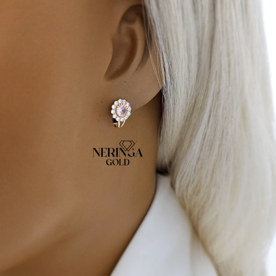 Rose gold children earrings #67503