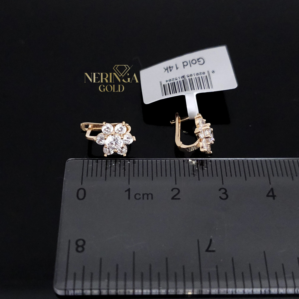 Rose gold children earrings #67500