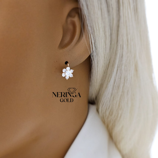 Rose gold children earrings #67500