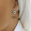Rose gold children earrings #67504