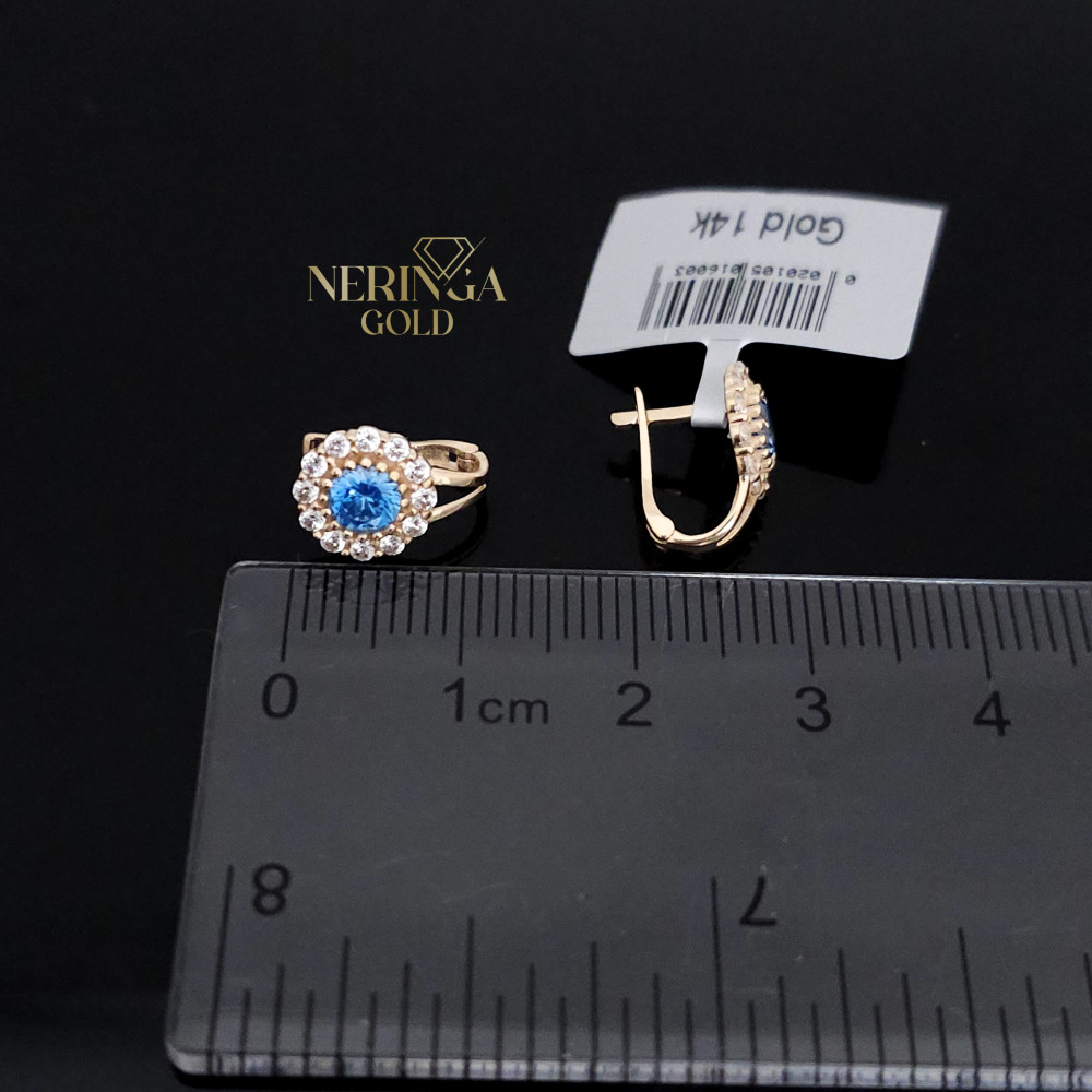 Rose gold children earrings #67505
