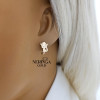 Rose gold children earrings #67486