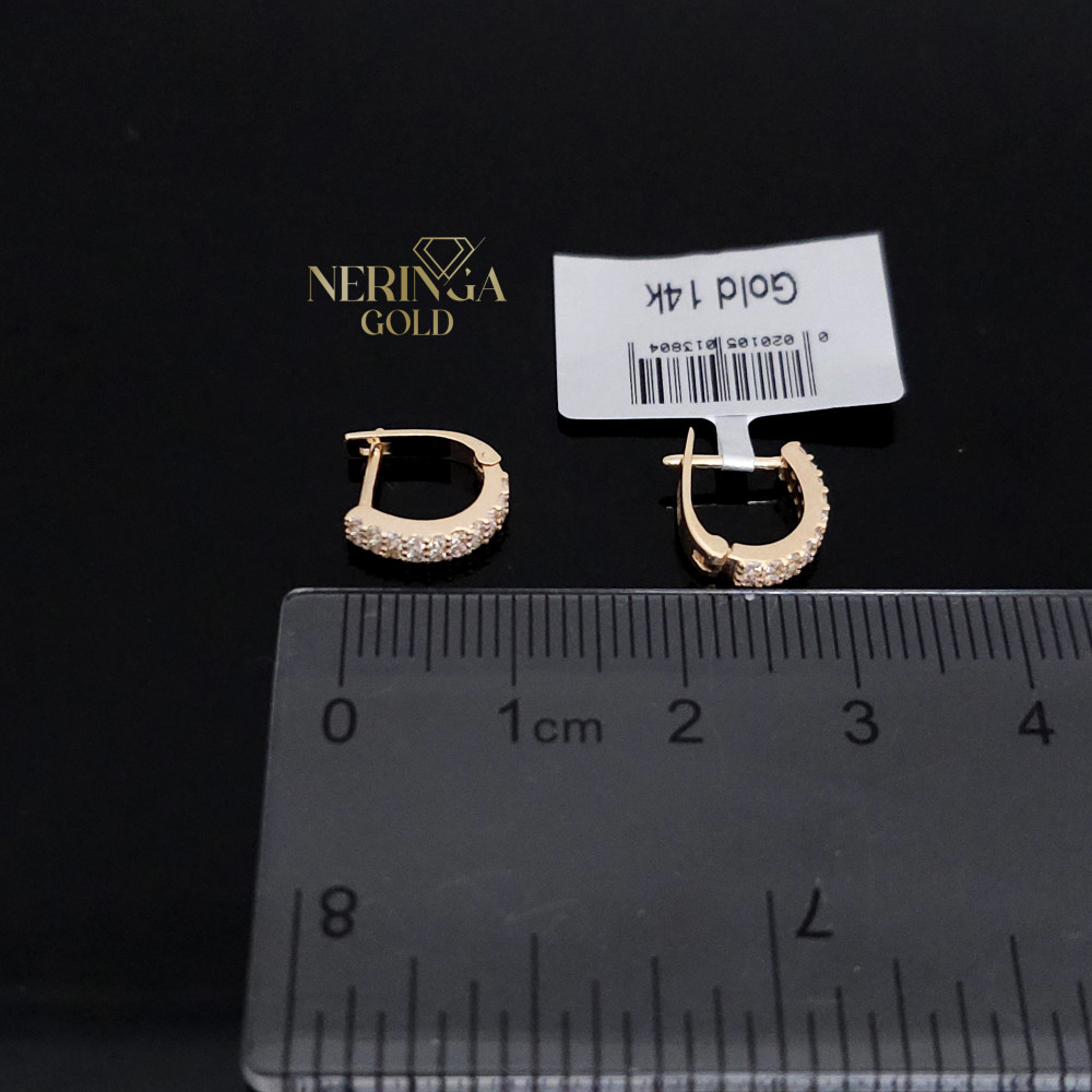 Rose gold children earrings #67501