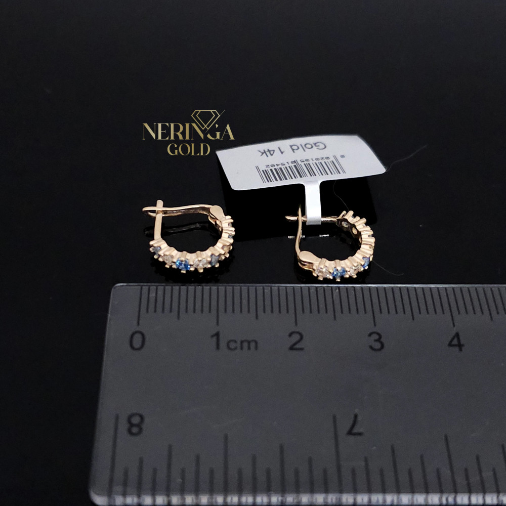 Rose gold children earrings #67496