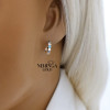 Rose gold children earrings #67496