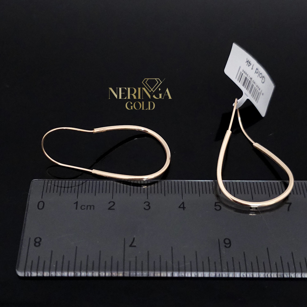 Rose gold earring #67405