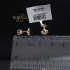 Rose gold stud earrings #67479