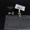 Rose gold stud earrings #67469
