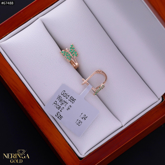 Rose gold children earrings #67488