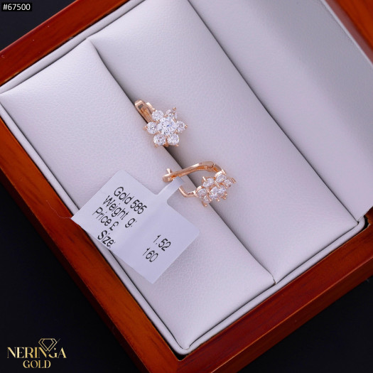 Rose gold children earrings #67500