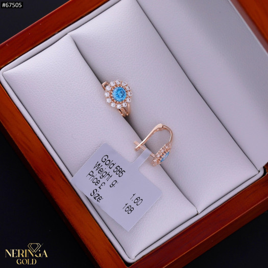 Rose gold children earrings #67505